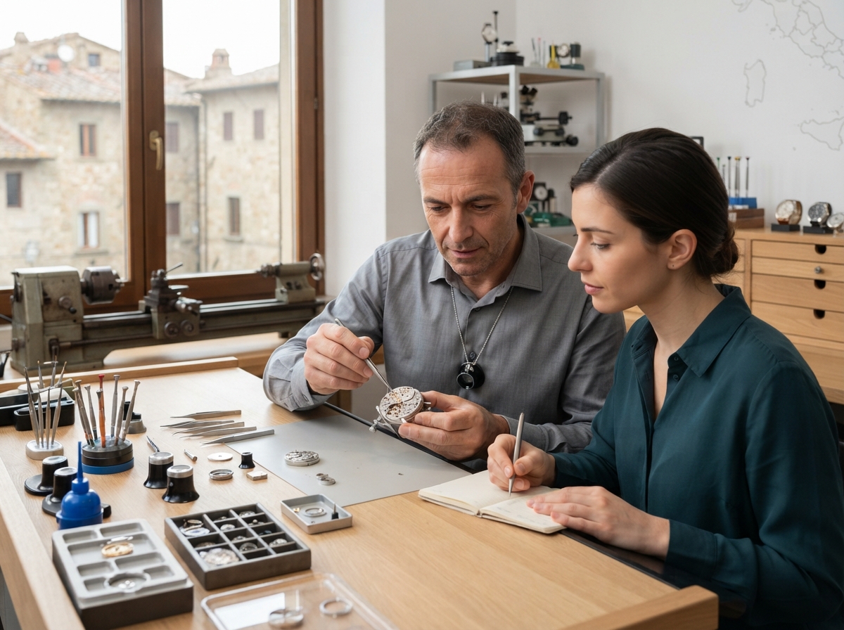 Brandt Horology - analista che verifica i flussi di dati di mercato